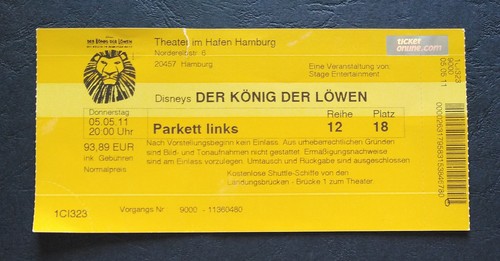 Sammler ticket 2011 - sammler, 5.5.2011