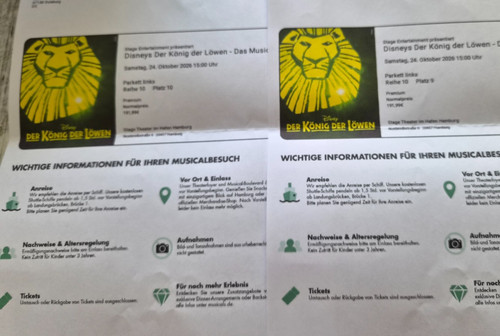Tickets könig der löwen - 2,