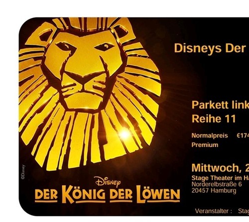 Tickets für könig der löwen - tickets,