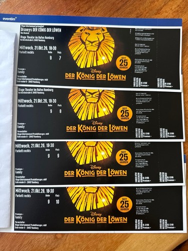 Tickets für könig - tickets,